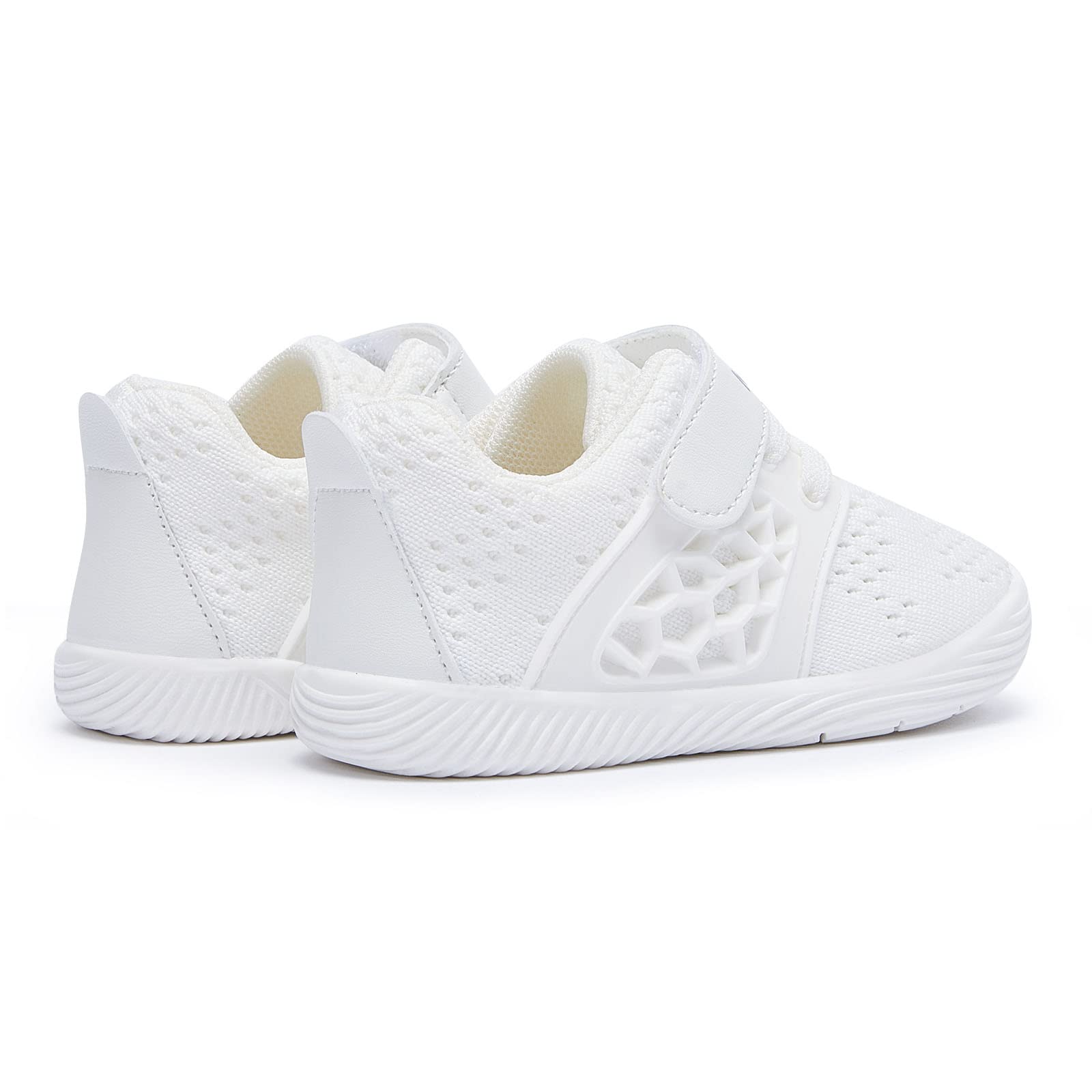 BMCiTYBM Baby Walking Shoes Infant Boy Girl Sneaker White Size 18-24 Months