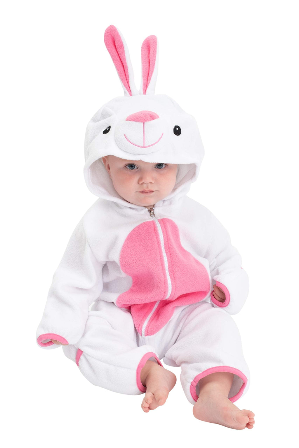 Cuddle Club Fleece Baby Bunting Bodysuit – Infant One Piece Kids Hooded Romper Outerwear Toddler Jacket