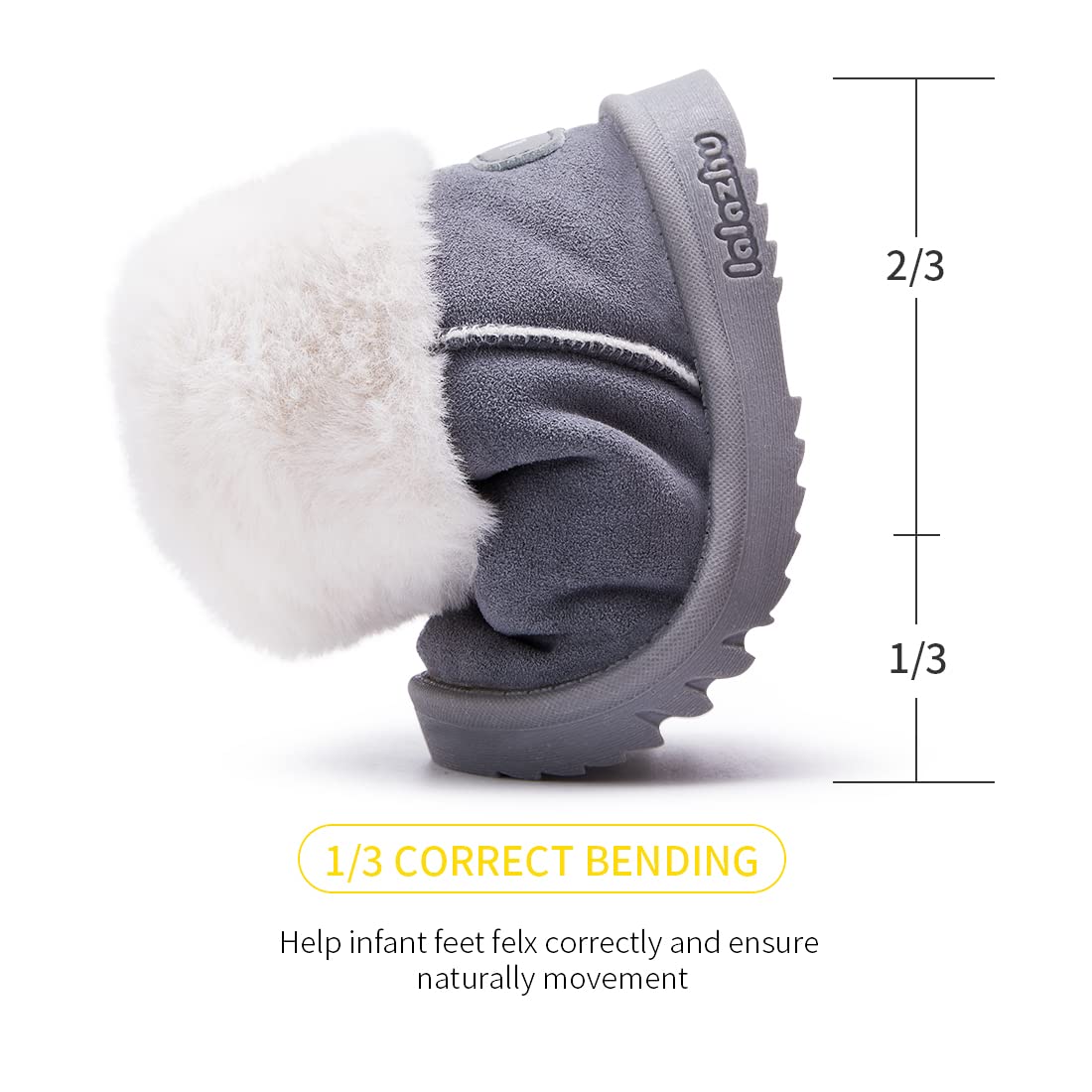 BMCiTYBM Baby Snow Winter Boots Girls Boys Infant Walker Shoes 6-12 Months