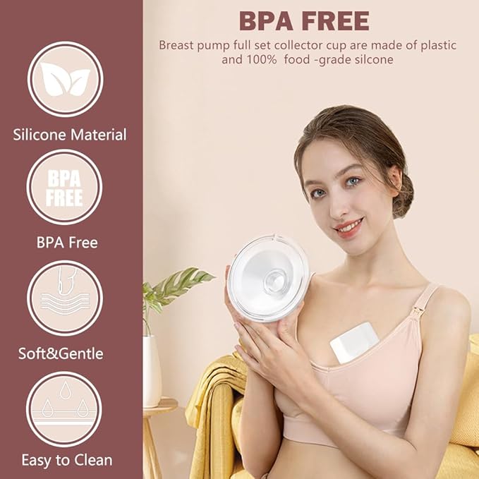 1pcs Silicone Flange 24mm Compatible with Momcozy S12 Pro/S9 Pro/TSRETE S12/kmaier S12 Breast Pump，Flange Wearable Breast Pump Replacement Accessories,Shield 24mm Flange Parts