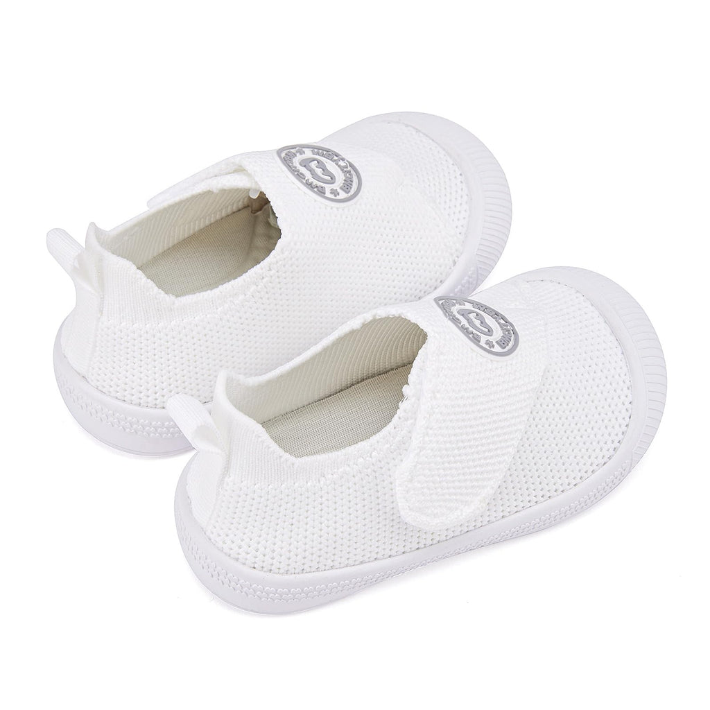 BMCiTYBM Baby Walking Shoes Toddler Sneakers Unisex White Size 18-24 Months