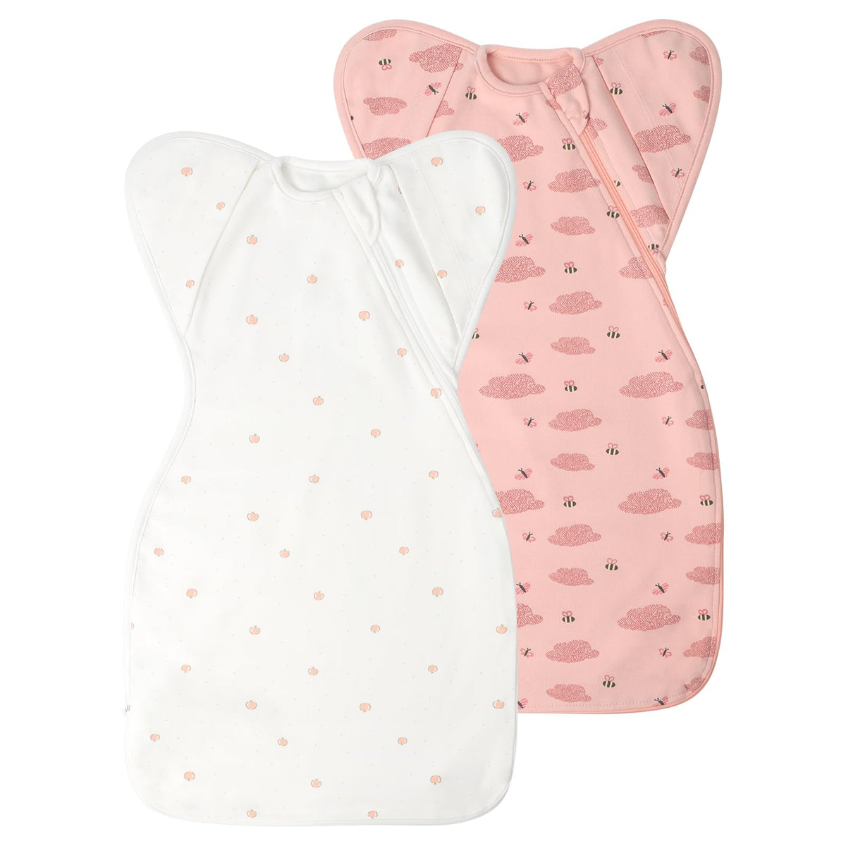 Soft Cotton Arms Up Swaddles 6-12 Months Breathable Newborn Baby Boys Girls
