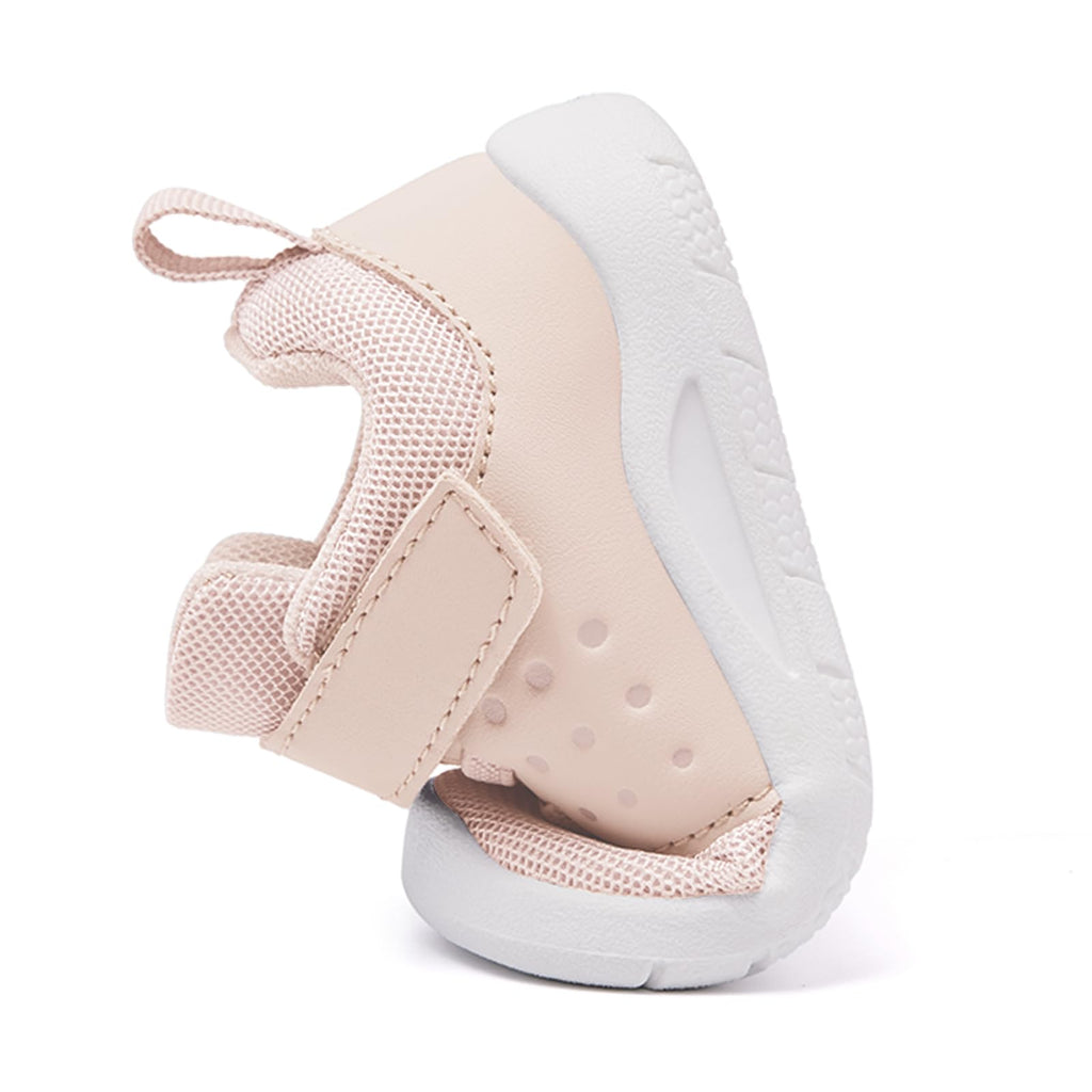 MORENDL Toddler Baby Shoes 0-4 Years Boy Girl Lightweight Breathable Non-Slip Sports Sneakers Running Walking Tennis Barefoot Shoes Pale Pink 18-24Months