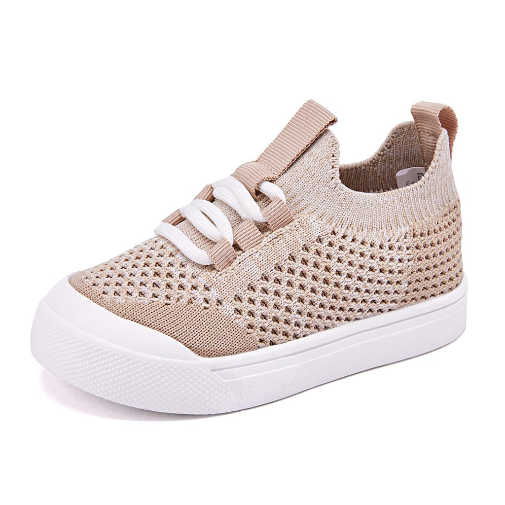BMCiTYBM Toddler Walking Shoes Baby Boy Girl Barefoot Sneakers Camel Size 7
