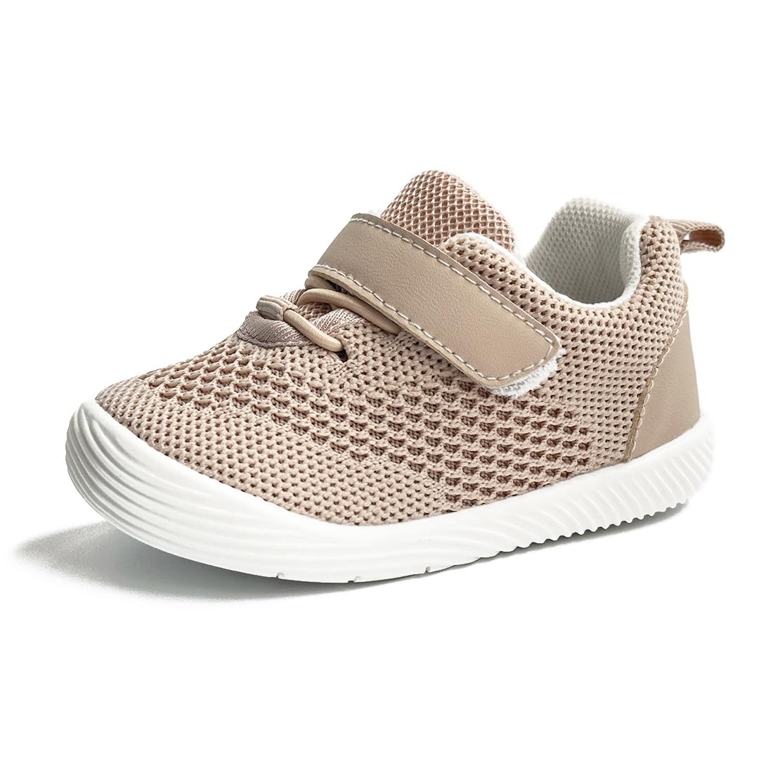Newsonet Baby Shoes Boys Girls First Walker Sneakers Walking Non-Skid Lightweight Mesh Shoes Khaki Size 12-18 Months Toddler