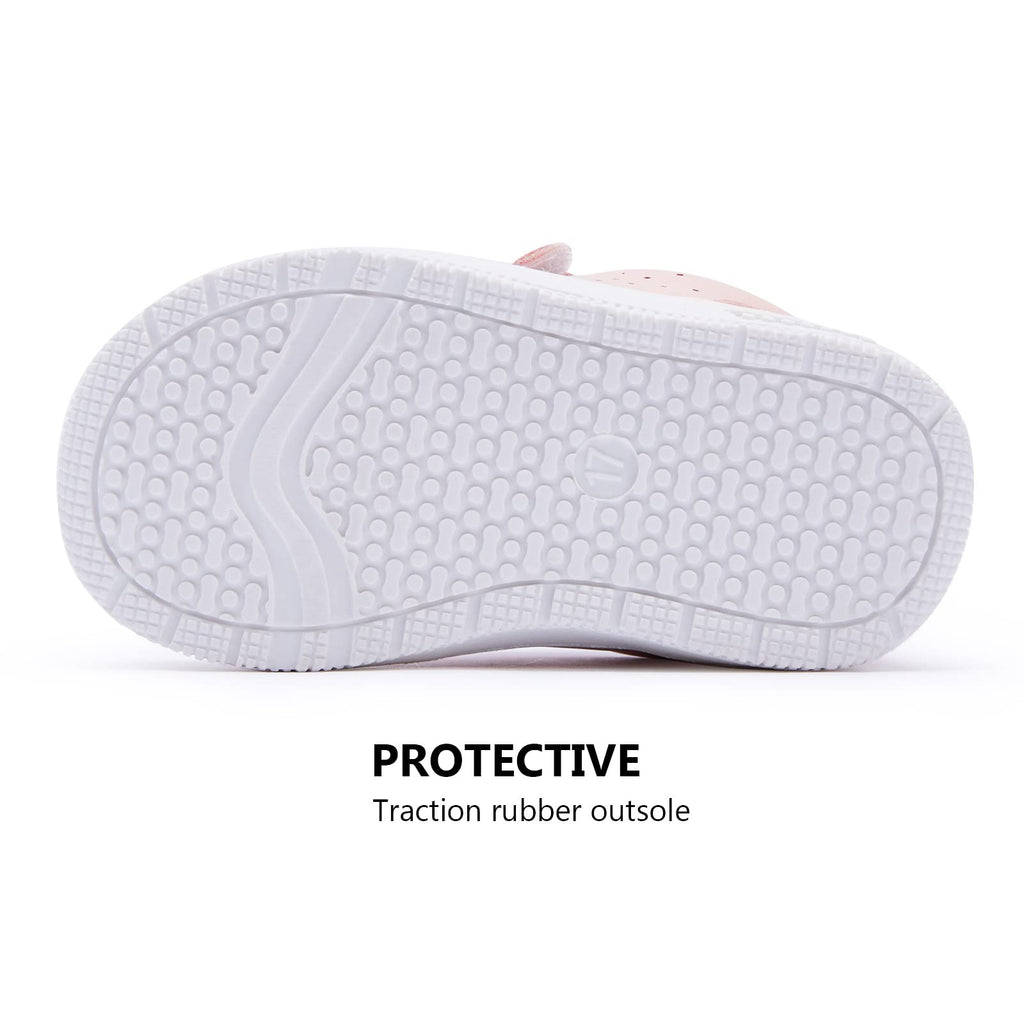 BMCiTYBM Baby Girl Sneakers Infant Walking Shoes Pink Size 6-12 Months