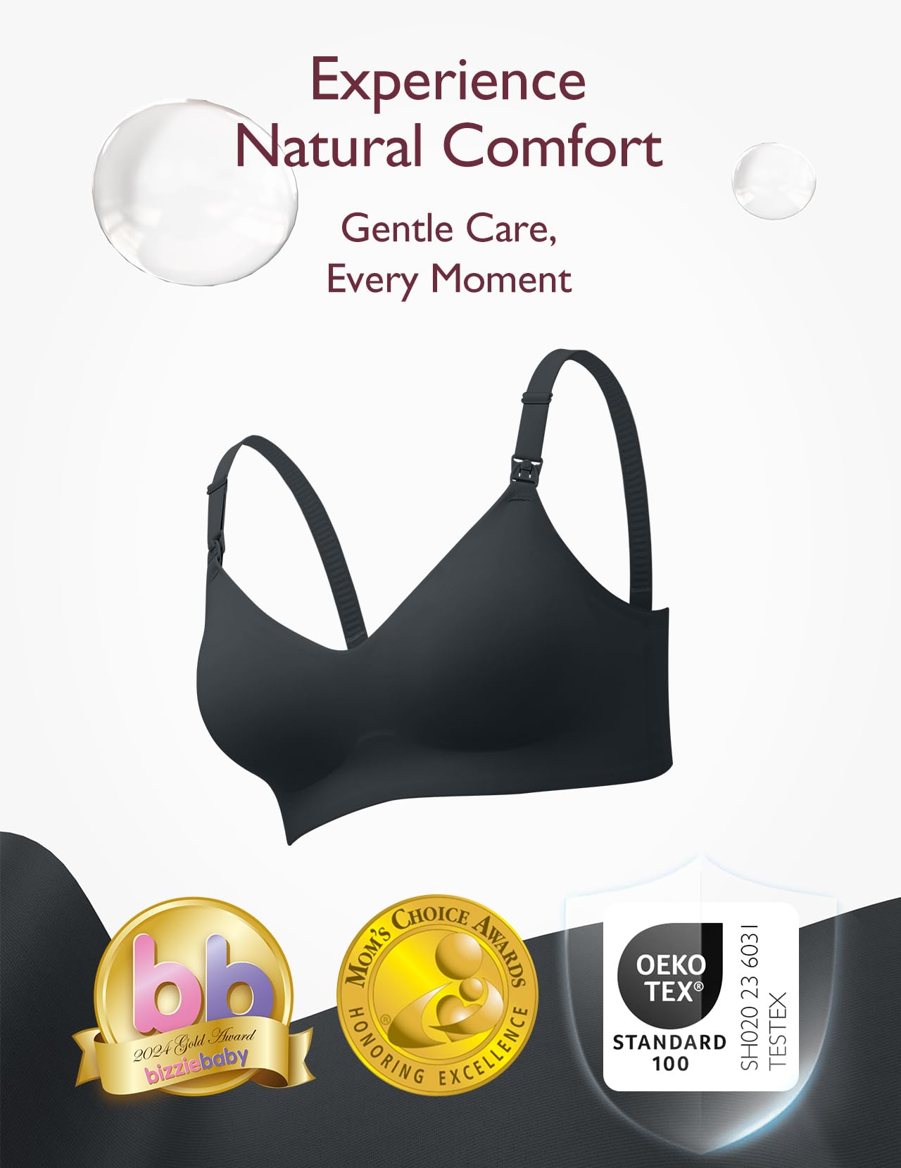 Momcozy Nursing Bras for Breastfeeding YN21 Seamless Comfort Maternity Bra