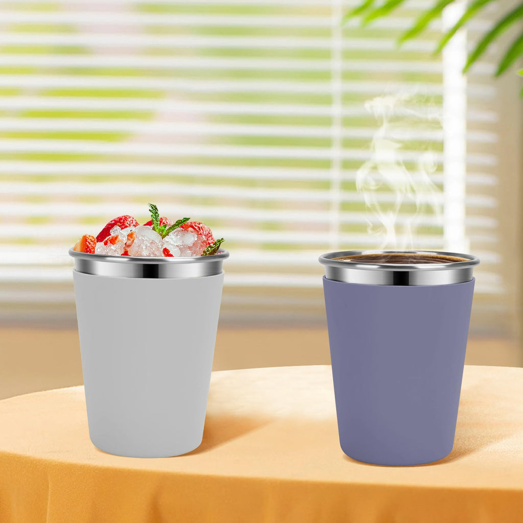 Vermida Kids Cups with Straws and Lids, 5 Pack 12oz Spill Proof Toddlers Straw Cup with Lid, Stainless Steel Kid Cups with Lid for School, Outdoor, Multicolor