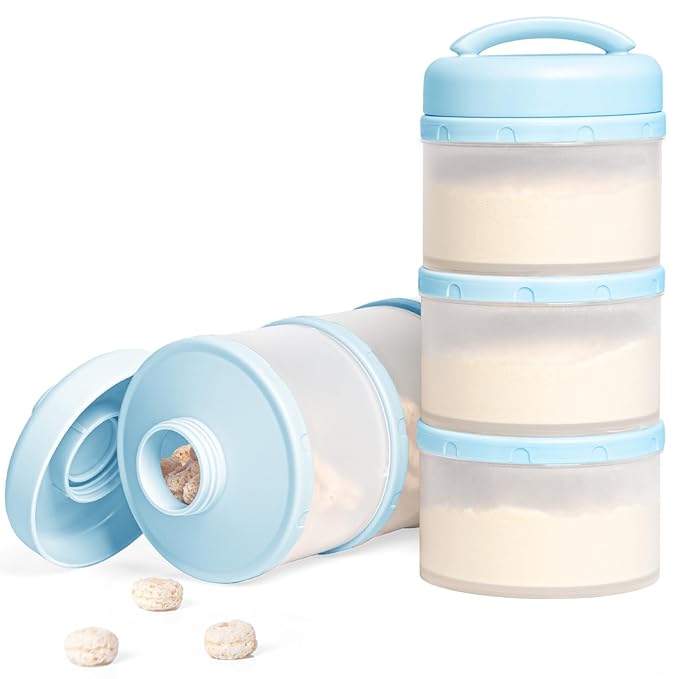 Termichy Stackable Formula Dispenser Portable: Milk Powder Container to go