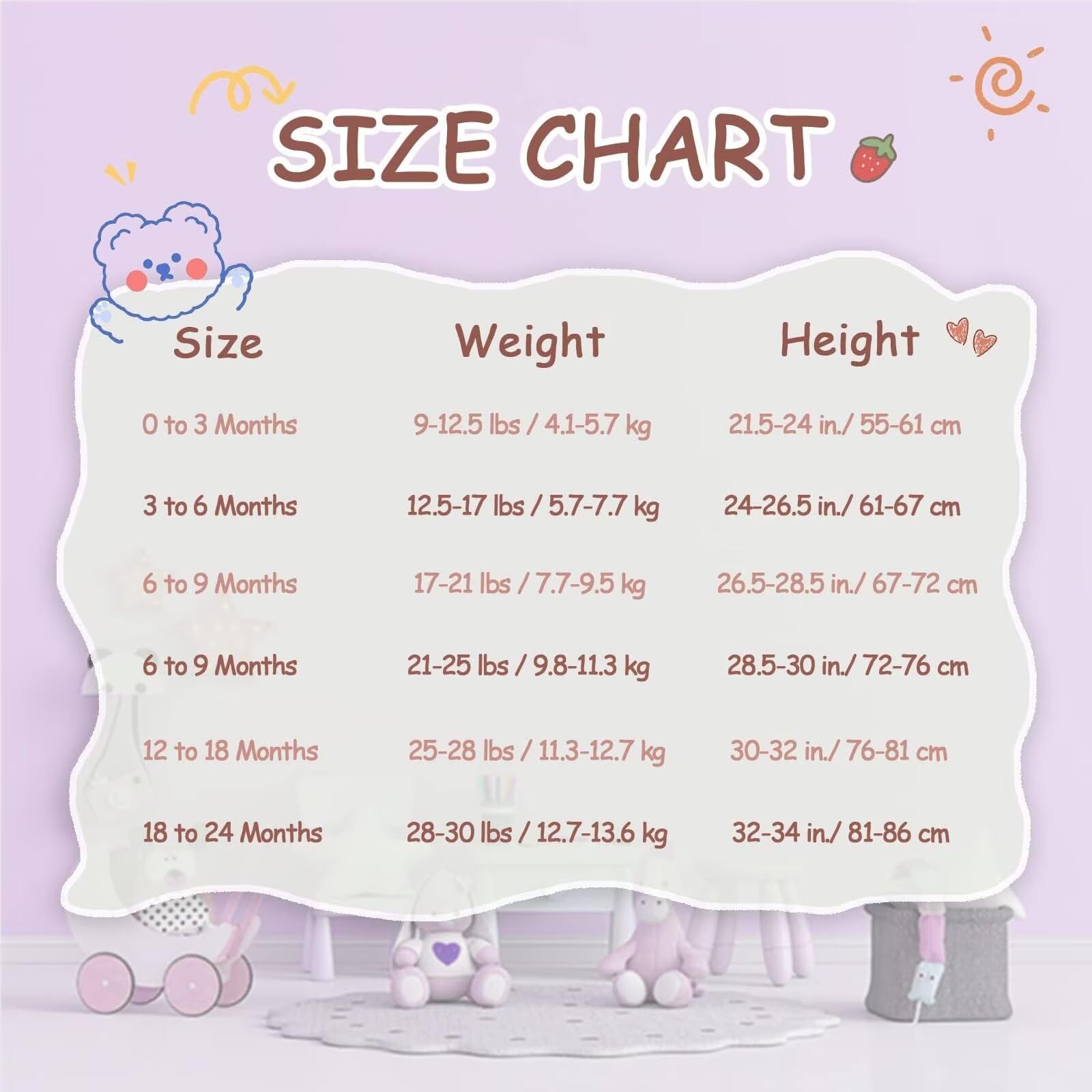 Jimonda Baby Rompers | Soft Summer Long-Sleeve Bodysuit for Newborns 0-24M | Breathable Infant Onesie with Snap Buttonsviolet&blush