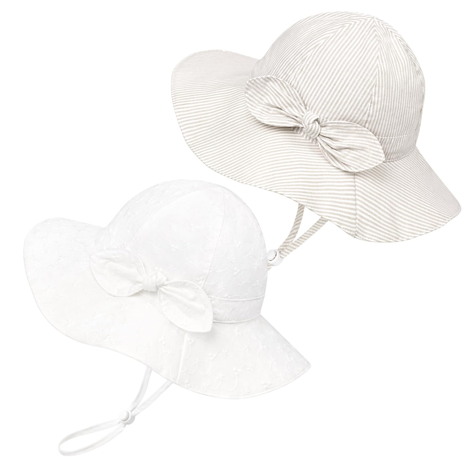 Baby Girl Sun Hat Kids Summer Beach Wide Brim Hats Toddler Bucket Hat 0-6M