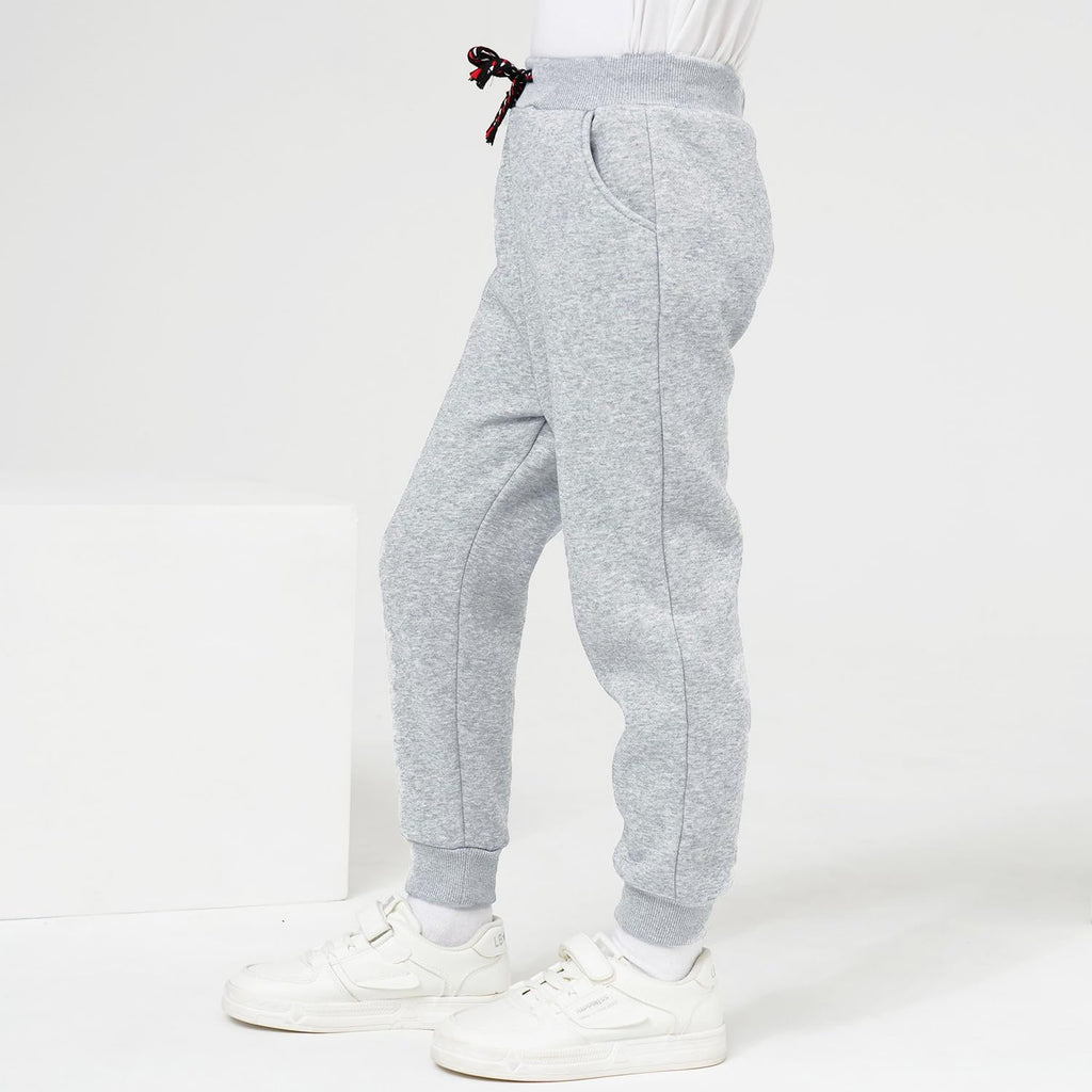 Funnymore Kids Toddler Boys Pants Clothes,3 Pack Pull On Fleece Jogger Sweatpants Black/Grey 3t
