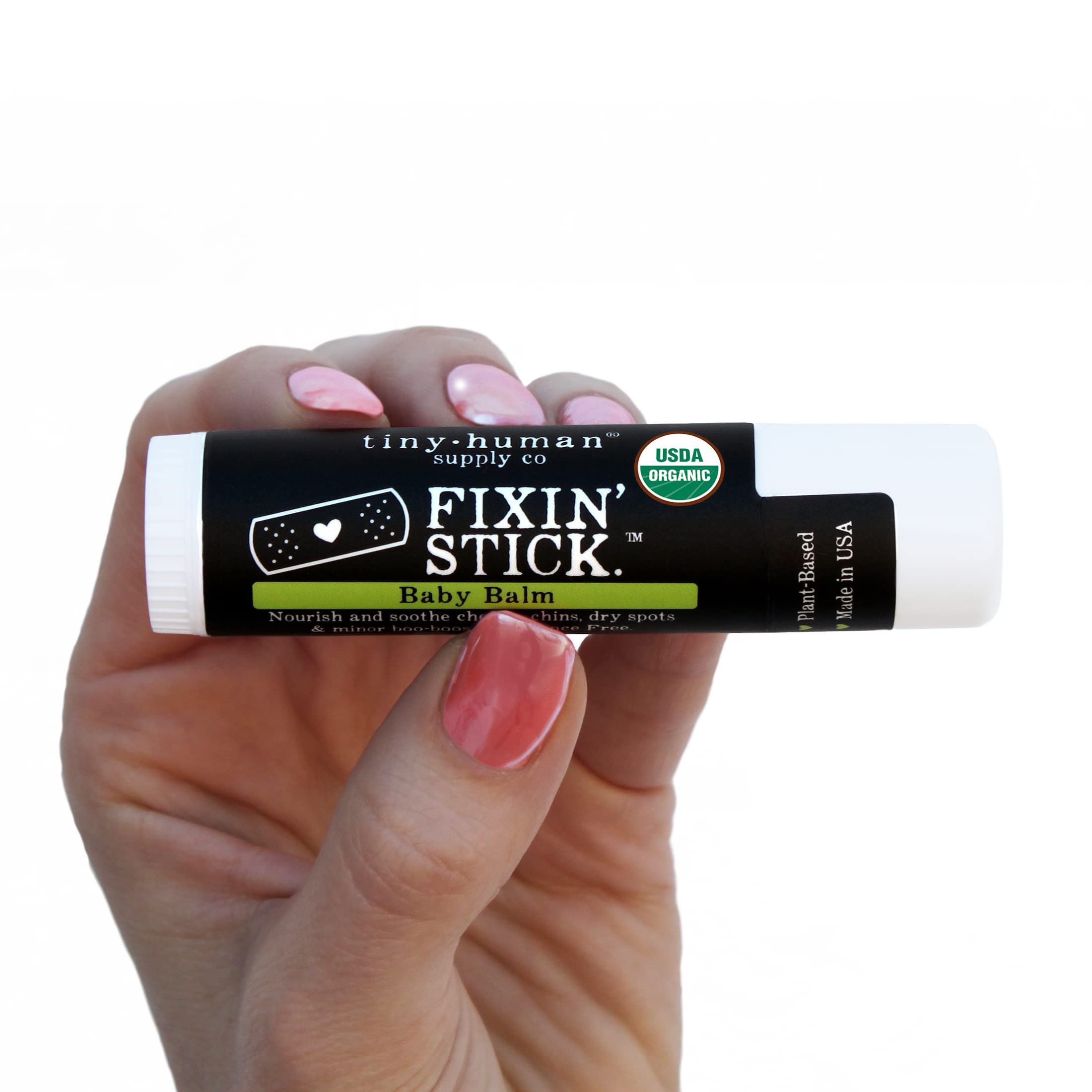 Fixin' Stick USDA Organic Baby Balm Stick 0.5oz, 1-pack, Made in USA