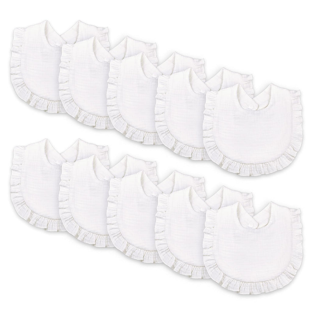 Baby Bibs Muslin Cotton Drool Teething Drooling Bibs for Baby Girl Boy