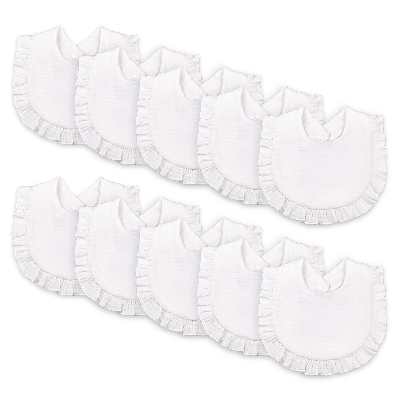Baby Bibs Muslin Cotton Drool Teething Drooling Bibs for Baby Girl Boy