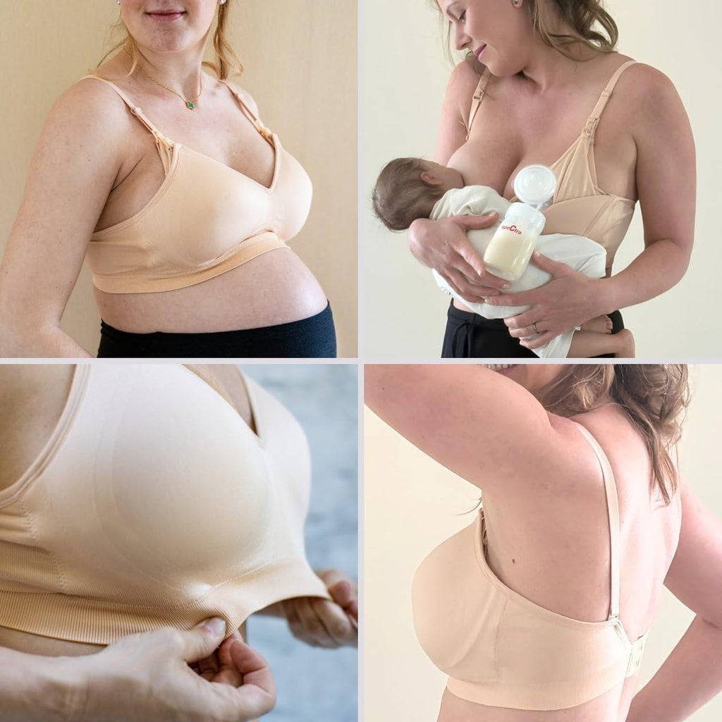 Simple Wishes Pumping Bra Hands Free, Molded Cup Nursing Bra