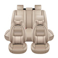 PACKMACH Car Seat Covers for Hyundai Car Elantra 2001-2025 | 5-Seats Seat Covers, Waterproof Seat Protectors, Automotive Seat Covers (Full Set with Pillow,Beige)
