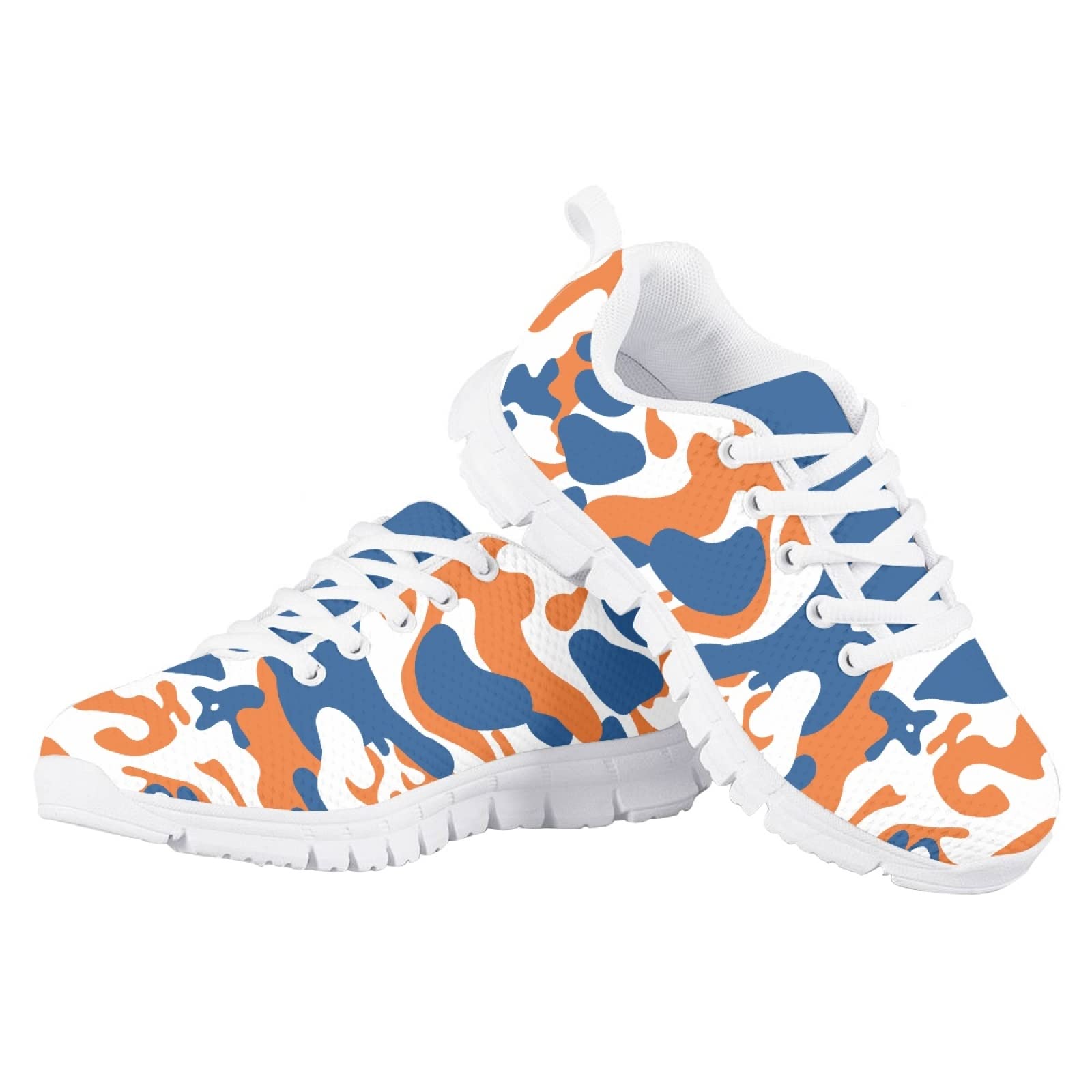 MARSVOVO Girl Running Shoes Lightweight Breathable Athletic No Lace Pre Walking Shoes for Boy Girl Classic Fashion Comfortable Resistant Play Sport Kids Sneakers Camo Design Size 11 US