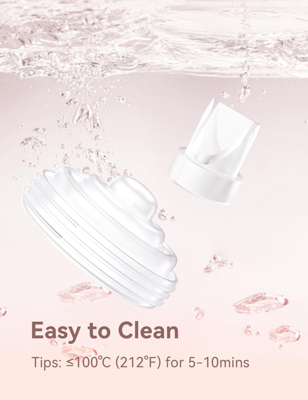 TOVVILD 8PCS Breast Pump Parts Compatible with Momcozy M5 Replacement to Diaphragms 2PCS and Duckbill Valves 6PCS, Not Original Mom Cozy Pump Parts Accessories