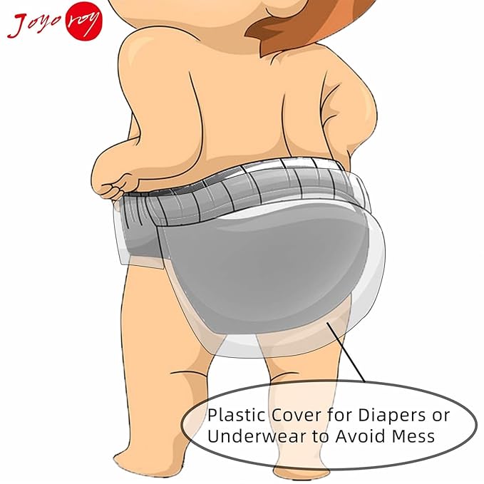 Joyo roy 6Pcs Waterproof Cloth Diaper Cover Reusable Plastic Training Pants for Toddlers Plastic Diaper Covers for Baby Girls Leak Proof Rubber Pants for Potty Training Covers for Cloth Diapers 6T