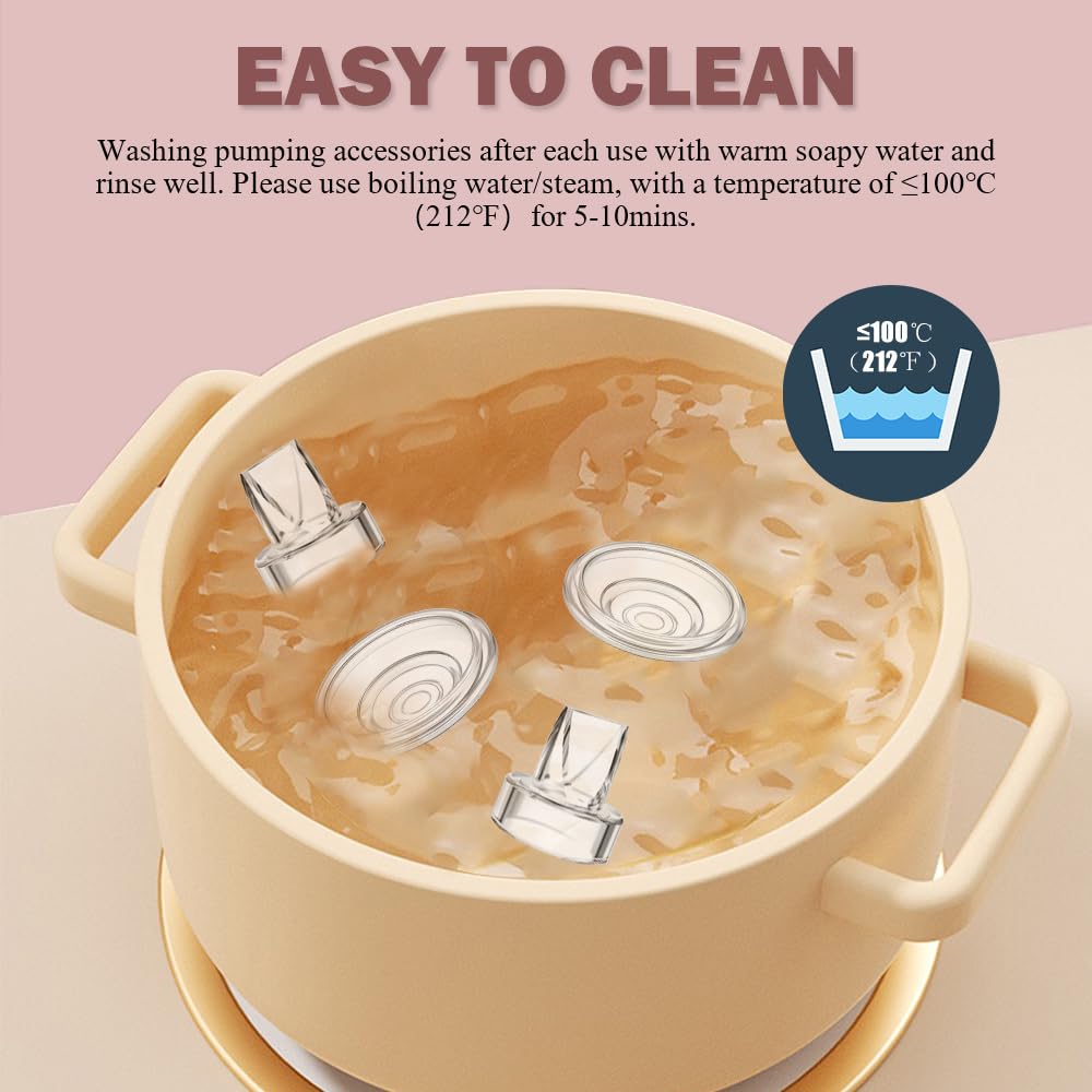 8pcs Duckbill Valves and 4pcs Silicone Diaphragm Compatible with Momcozy S12 Pro/S9 Pro/TSRETE S12/Kmaier S12 Wearable Breast Pumps Accessories,Breast Pump Replacement Parts