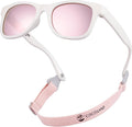 COCOSAND Flexible Baby Sunglasses with Strap Polarized UV Protection for Toddler Infant Newborn Boy Girl Age 0-24 Months