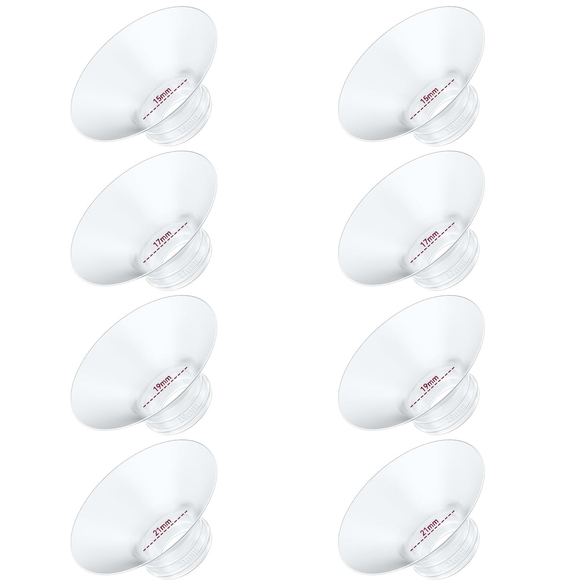 4PC Flange Insert 14mm Compatible with Momcozy M5/M6/M9/S12 Pro/V1 Pro/V1 Pro Breast Pump, Fit for Eufy/Elvie/Medela/Spectra/Lansinoh/NCVI/Lansinoh/TSRETE with 24mm Flange/Shield Breast Pump