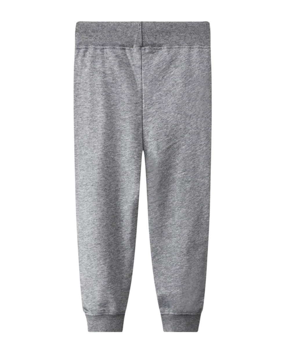LOKTARC 2 Pack Toddler Boys Sweatpants Drawstring Cotton Sport Jogger Pants Car Navy Ligth Grey 2-3 Years/Size 3T