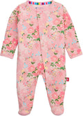 Magnetic Me Girls Modal Magnetic Baby Footie Pajamas | Silky Soft Modal Fabric | Baby Sleepers Available Sizes PRE - 24M