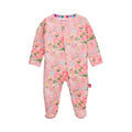 Magnetic Me Girls Modal Magnetic Baby Footie Pajamas | Silky Soft Modal Fabric | Ainslee | 3-6 Months
