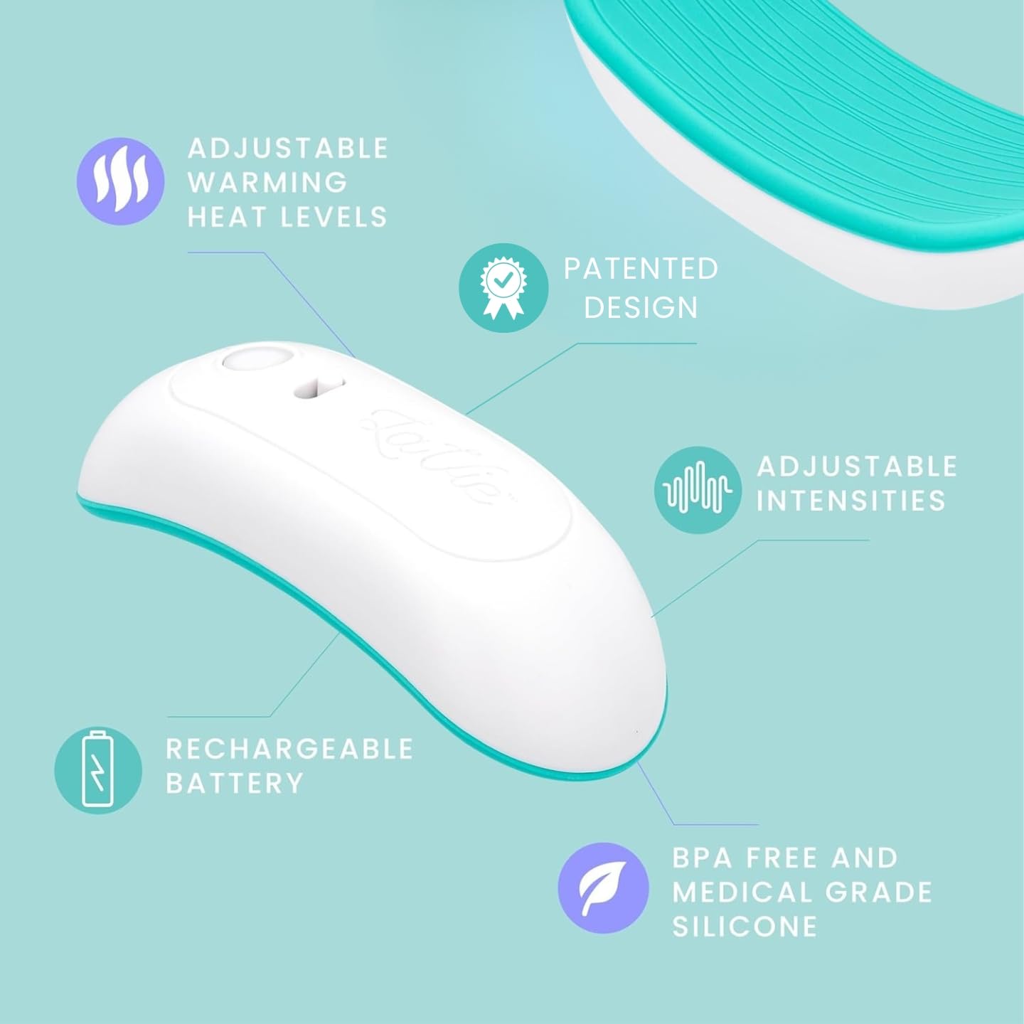 LaVie 2-in-1 Warming Lactation Massager, 2 Pack, Heat and Vibration, Pumping and Breastfeeding Essential, for Clogged Ducts, Improved Milk Flow, Mastitis