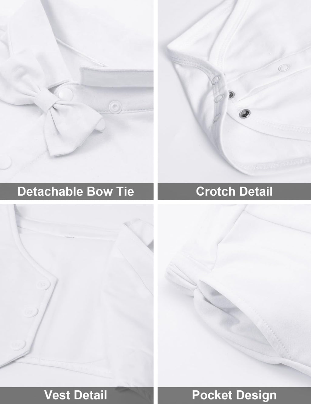 Baby Boy Christening Outfit Baptism Blessing Dress Suits 6-9 Months White