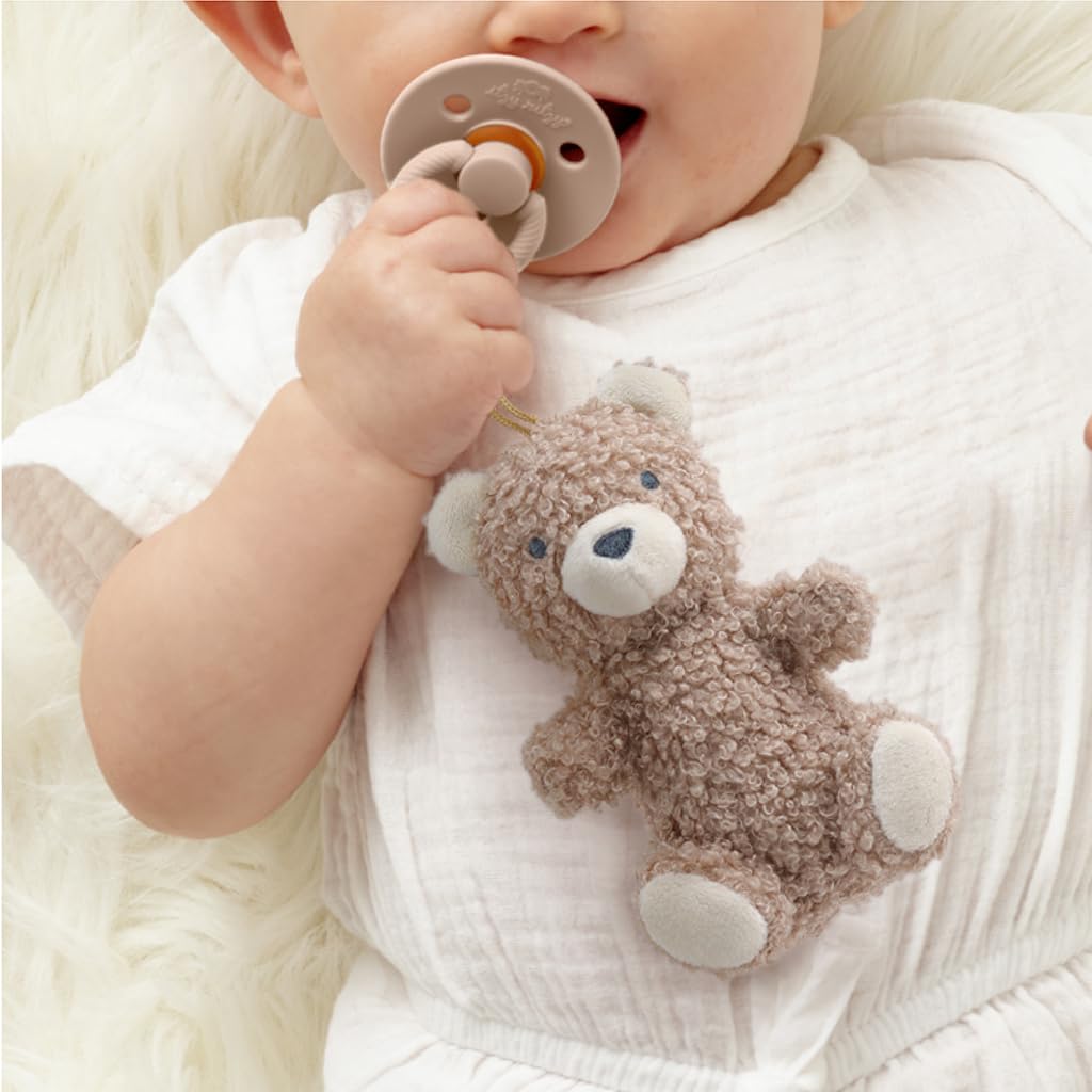 Itzy Ritzy Pacifier & Lovey Set - Natural Rubber Pacifier with Plush Bear