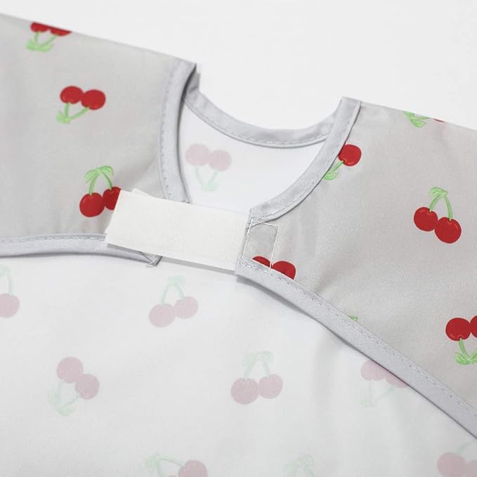 Long Sleeve Waterproof Bib for Toddlers – Feeding Smock for Baby Mealtime, Self-Feeding, Painting & Messy Play, BPA-Free