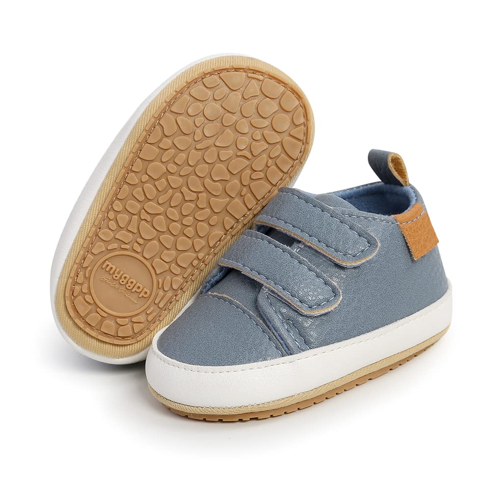 Clowora Baby Boys Girls Shoes Non-Slip Rubber Sole Sneakers Infant First Walking Toddler Crib Shoes Newborn Loafers Flats. (0611/White,0-6 Months)
