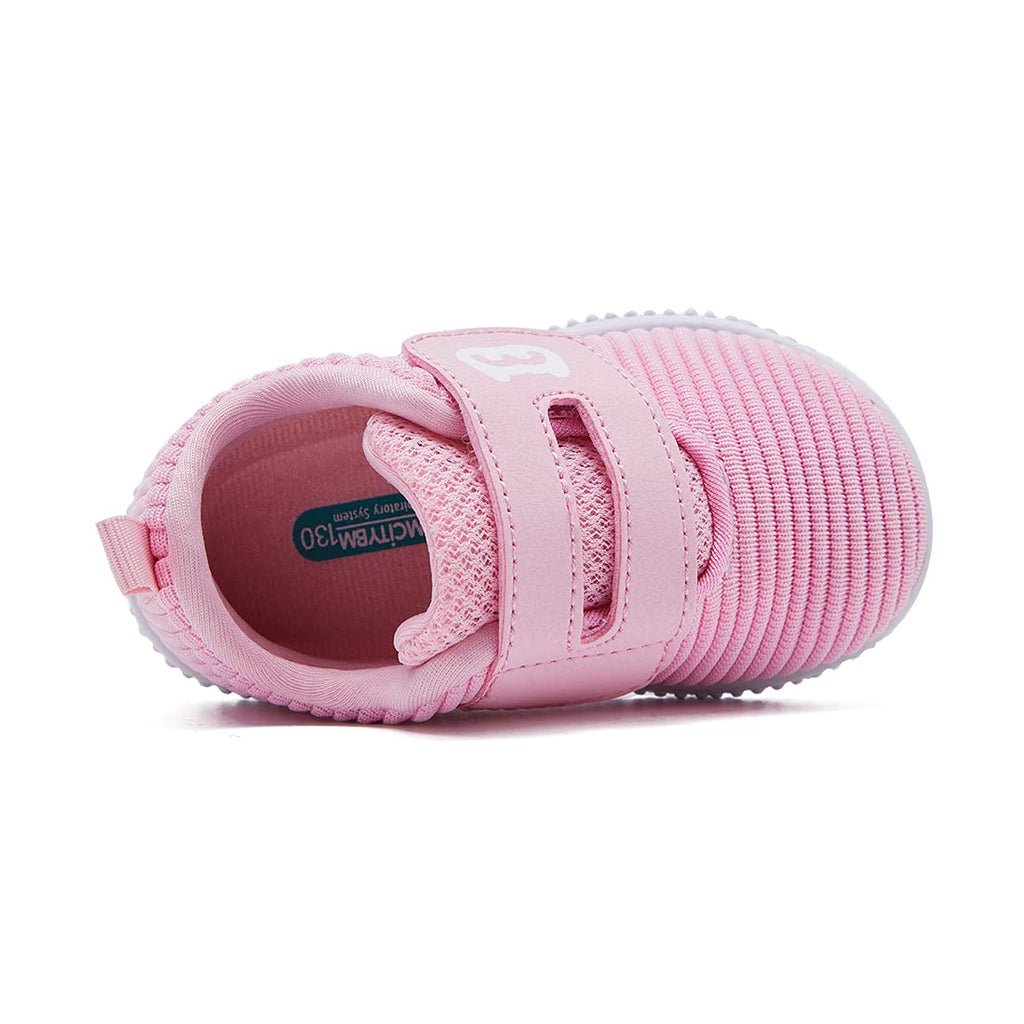 BMCiTYBM Baby Walking Shoes First Infant Sneakers Pink Size 18-24 Months