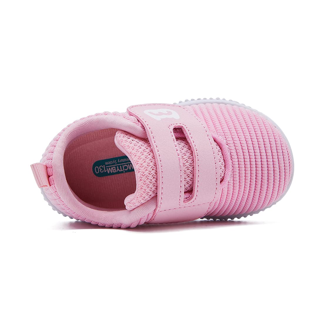 BMCiTYBM Baby Walking Shoes First Infant Sneakers Pink Size 18-24 Months