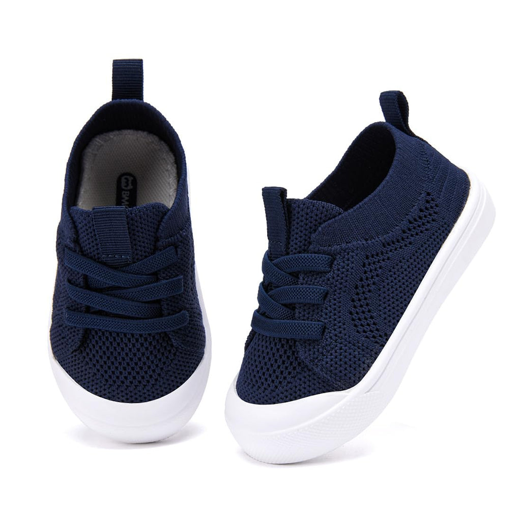 BMCiTYBM Baby Walking Shoes First Infant Sneakers Navy Size 6-12 Months
