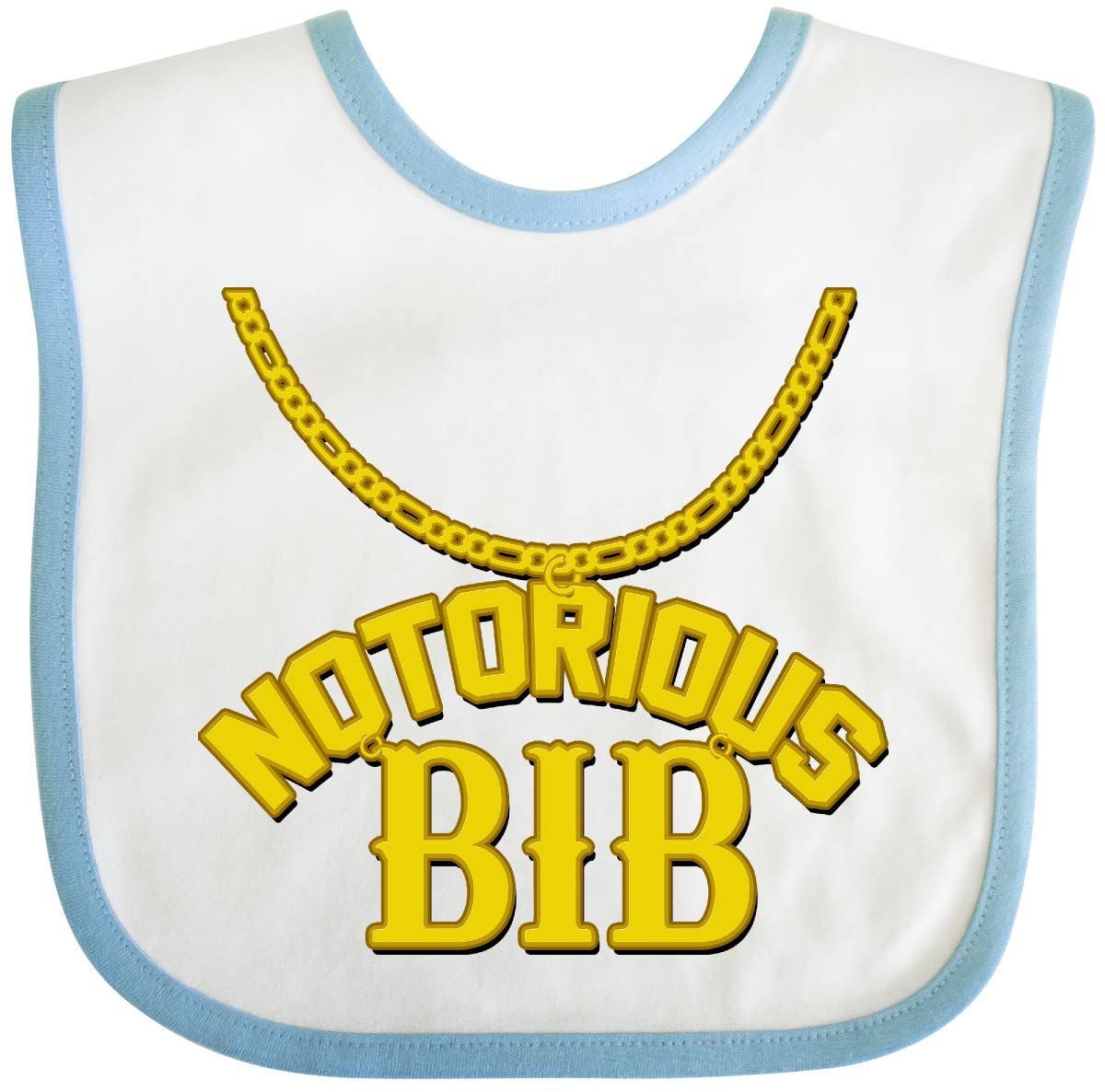 inktastic Notorious Bib Baby Bib White and Black 1c5d1