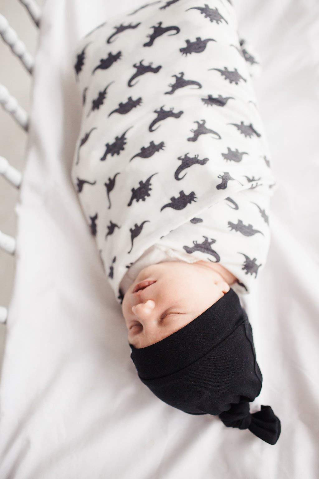 Copper Pearl Baby Beanie Hat Top Knot Stretchy Sof Midnight