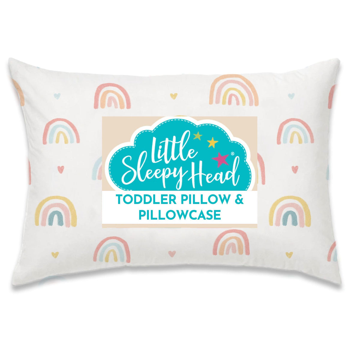 Toddler Bed Pillow with Cotton Pillow Case – 13x18 Kids Pillows for Sleeping, School, Travel & Daycare – Hypoallergenic Toddler Pillow 2 Year Old to 5 with Envelope Pillowcase (Checkers Black)