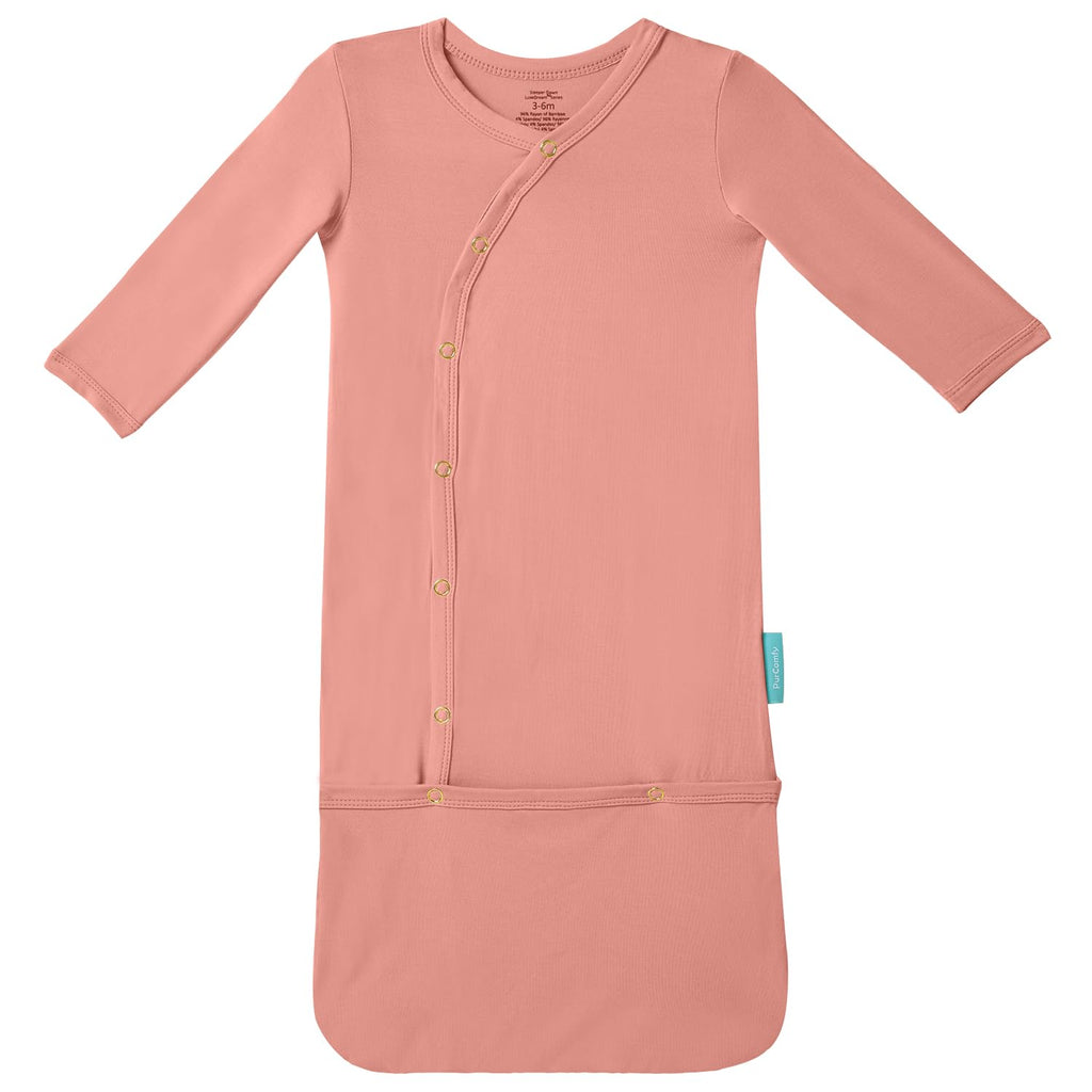 PurComfy Supersoft Bamboo Viscose Baby Sleeper Gowns, 3-6 Months