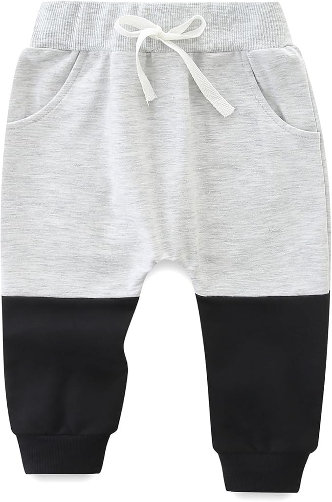 Baby Boy Outfits Short Long Sleeve Pants Clothes Set Spring Summer Hooded Patchwork Sweatshirt
