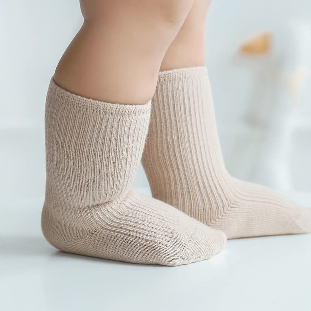 SHARELY SHEEP Toddler Socks Unisex Baby Crew Socks for Infant Boys Girls Stretchy Cotton Socks Stocking Stuffers for Kids Gift 0-36 Months
