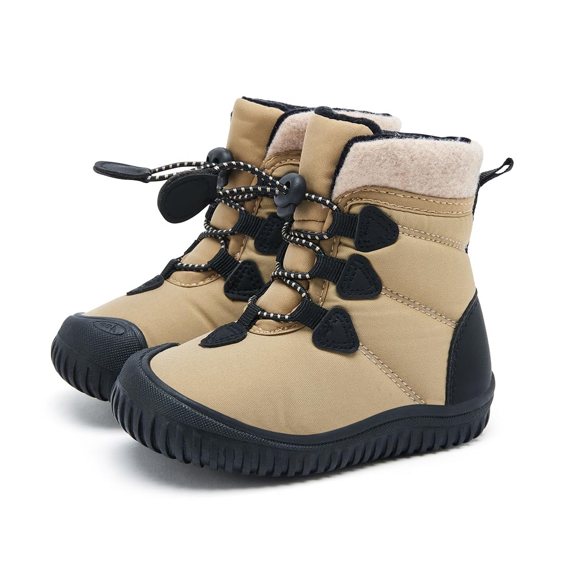 BMCiTYBM Toddler Baby Snow Winter Boots Shoes Boys Girls Cold Weather Baby Faux Fur Shoes 2-2.5 Years Camel Size 7 Toddler