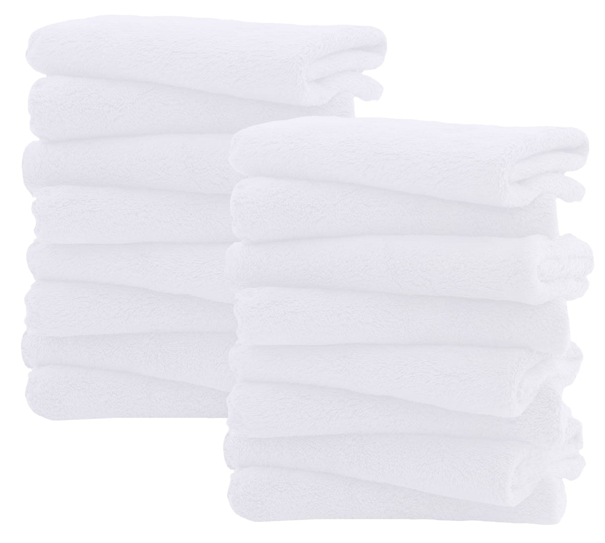 Spotted Play 16 Pack Burp Cloths for Baby - 20" x 10" Ultra Absorbent Coral Fleece Burping Cloths, Newborn Towel - Milk Spit Up Rags - Grey