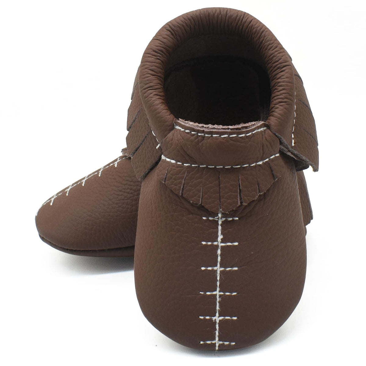 OWLOWLA Leather Baby Moccasins Soft Sole Baby Shoes Boys Girls 12-18months