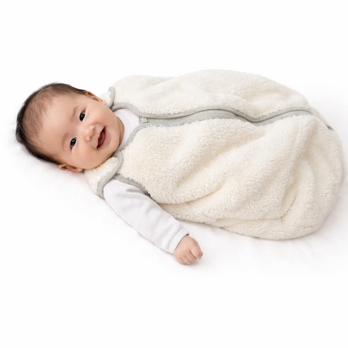 Baby Deedee Sleep Nest Teddy - Sherpa Sleep Sack 2.5 TOG 6-18M Fuzzy Dino