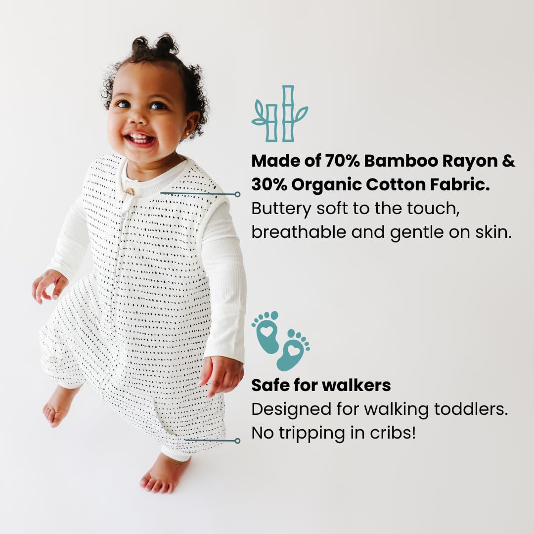 Tealbee Dreamsuit Walker Toddler Sleep Sack with Feet and Legs, 12M-2T