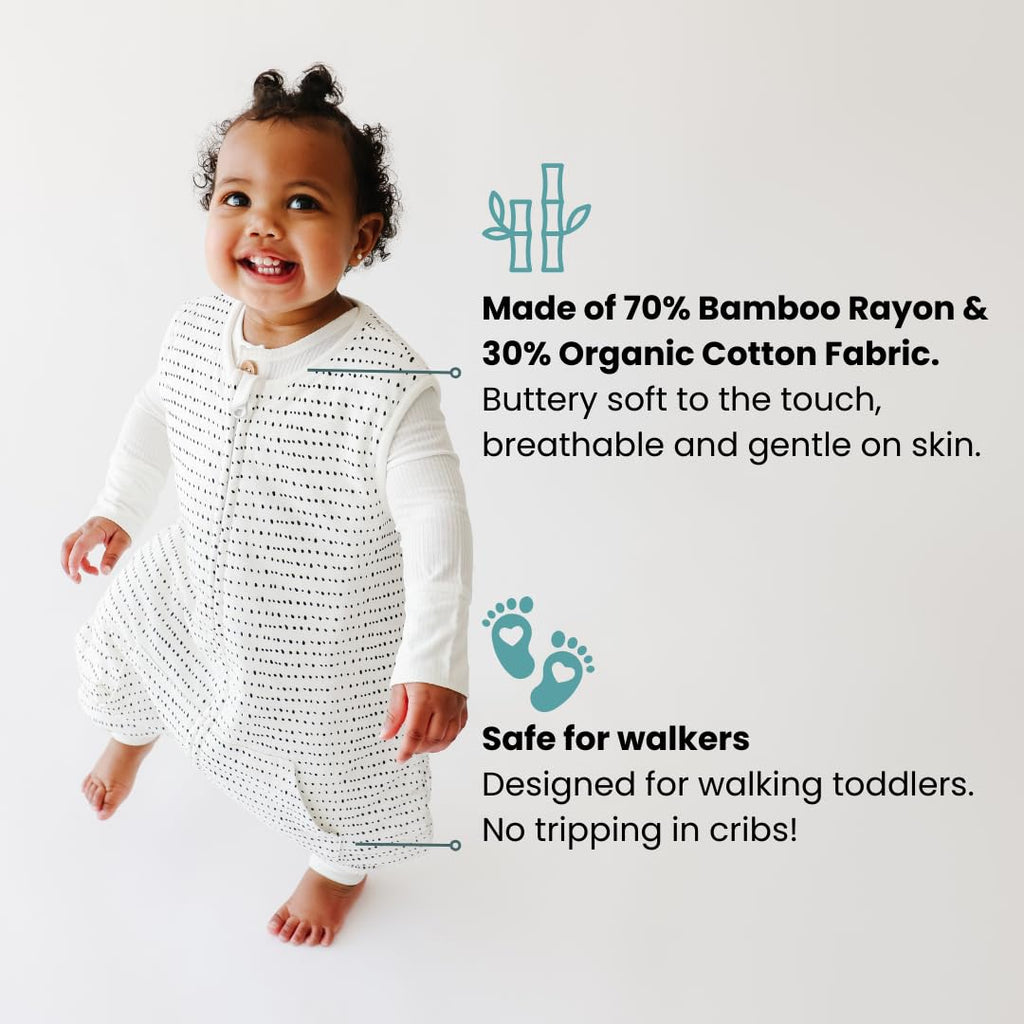 Tealbee Dreamsuit Walker Toddler Sleep Sack with Feet and Legs, 12M-2T